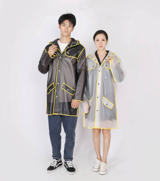 All season scrub translucent adult outdoor hiking Waterproof color customized single person TPU raincoat