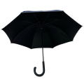 Paraguas con mango en J y protección solar UPF 50+