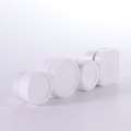 China Special shape white cream jar with white lids Factory