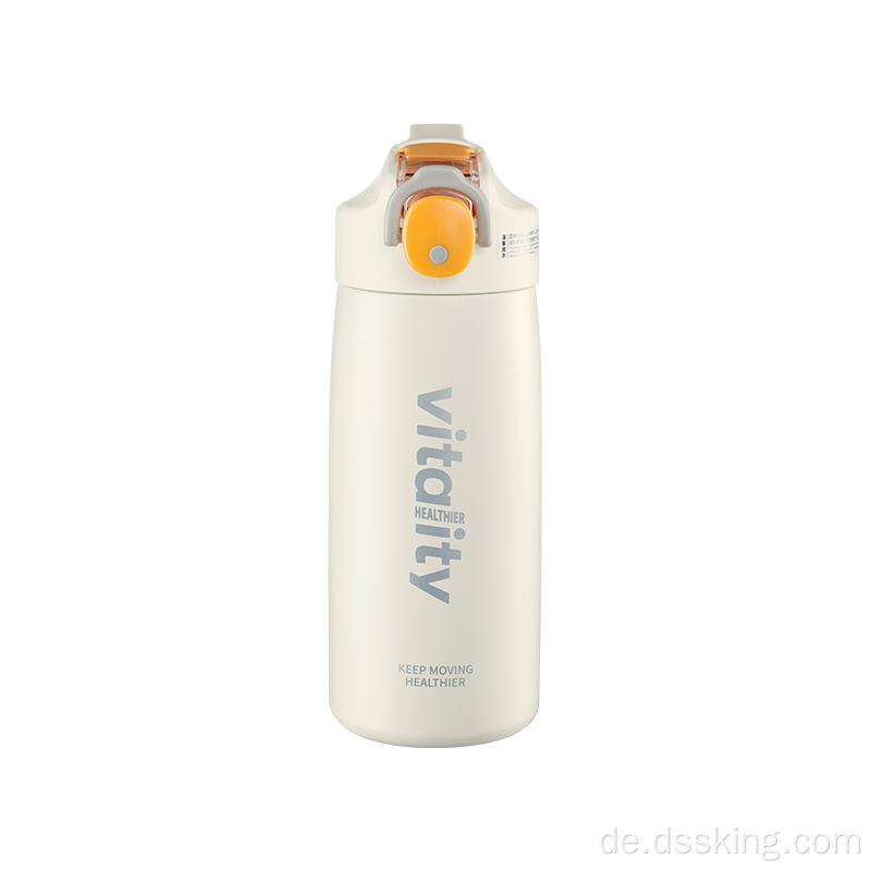 400 ml Uncap 304 Edelstahl Vakuumbecher -Wasserflasche mit Strohflasche Sport