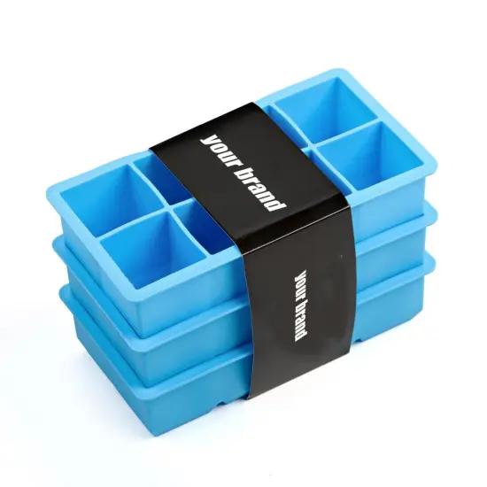Family Safe Pure Silicone Commercial Ice Trays