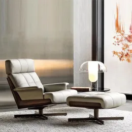 Comfortable Wooden Frame Reclining Chair for Living Room
