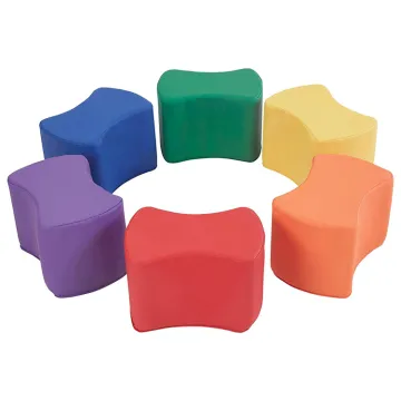 SoftScape 10\" Butterfly Stool Modular Seating Set for Toddlers and Kids: Lightweight Foam Toddler Furniture