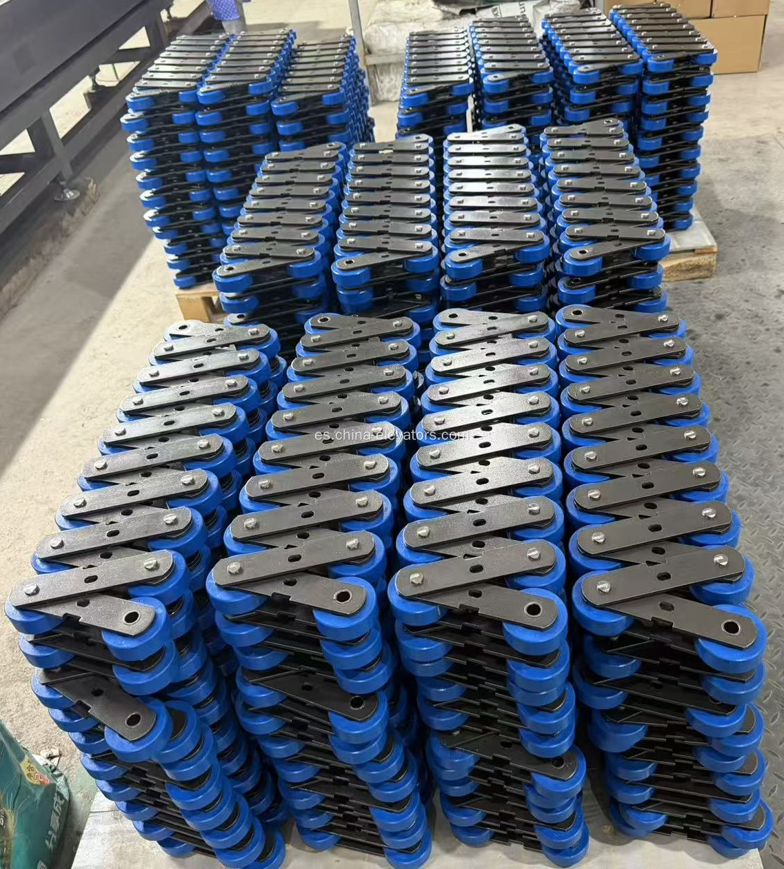 133.33*70*25*14.63 CONJUNTO de cadena de paletas para Travellators FUJITEC