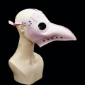 Máscara de couro com bico de pássaro Plague Doctor