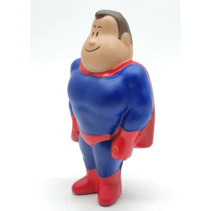 PU Soft Superman Shape Squeeze Toy