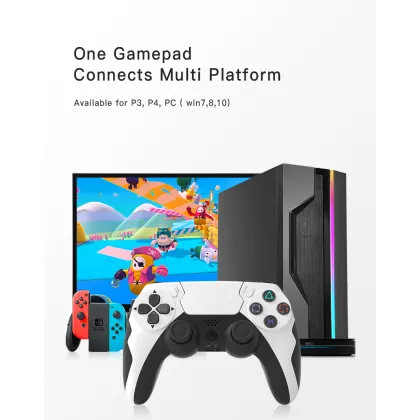 Wireless Switch Video Game Controller for Multiple Devices