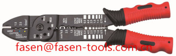 Japanese style copper cutter, wire stripper and terminals crimping pliers