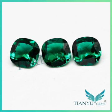 8x8 mm square cushion cut synthetic raw blue green emerald birthstone original