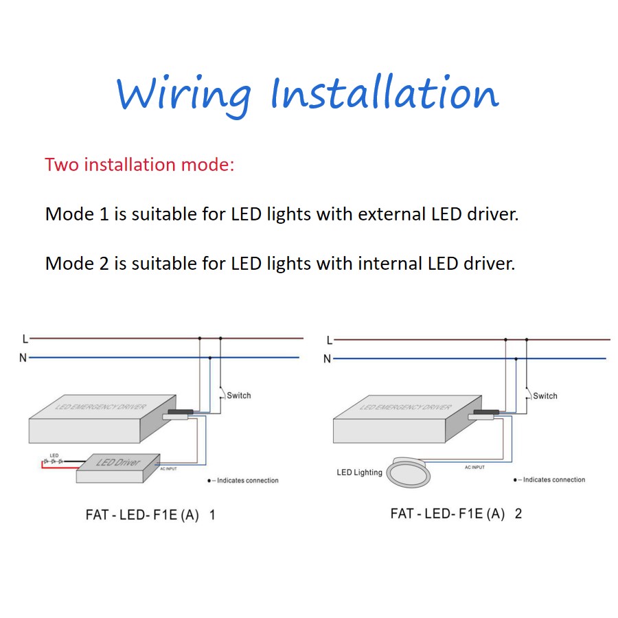 LED emergency driver diagram