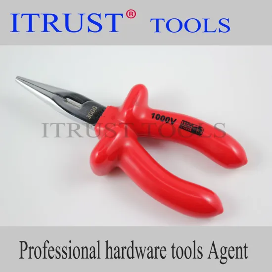 1000V Insulated Handle Long Nose Pliers PL1302E
