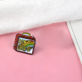 Rainbow Lunch Box Enamel pin Badge brooch Lapel pin Denim Jeans shirt bag Cartoon Animal Jewelry Gift for Kids
