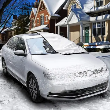 Waterproof Winter Car Snow Cover with Straps: Windshield Frost Protector and Sun Shade