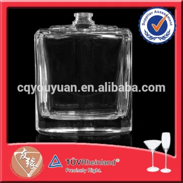 High Quality Glass Perfume Refill Bottle Square 100ml