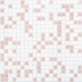 Colorless wall glass mosaic