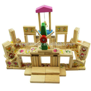 Funny DIY fruit wooden domino toy,High quality domino building block/Different style wooden domino for kids