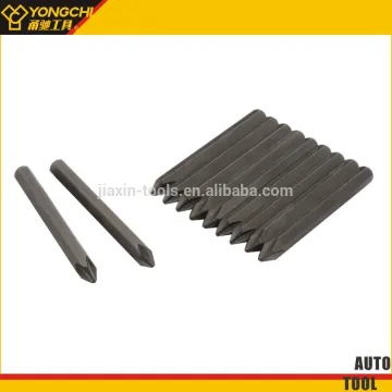 interchangeable security screwdriver bit set made of S2