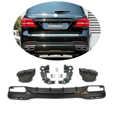 Mercedes Benz X166 GLS63 Heckdiffusor mit Schwanzrohr