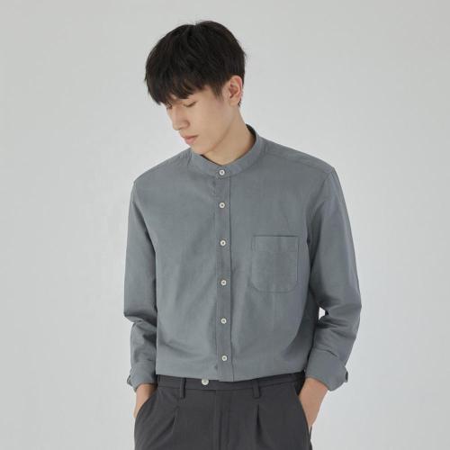 Camisa de moda de tendencia de edición coreana masculina
