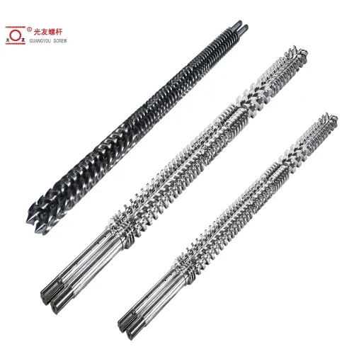 Napapasadyang Parallel Twin Screw at Barrel Extruder Set