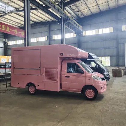 Mobile Kitchen Serving Fresh Salads and Snacks