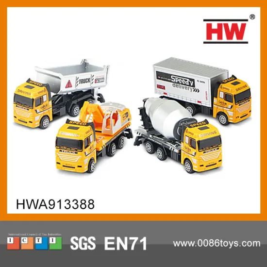 11.5CM  pull back truck car die cast truck