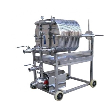 manual plate and frame oil filter press fine filtration juice mini filter press beverage milk factory price
