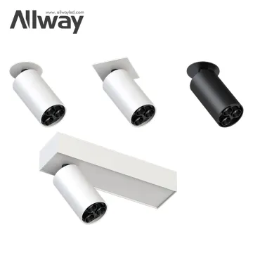 ALLWAY Adjustable Commercial Gold Down Light: An Advanced LED Spotlight with Anti-Glare Technology and Aluminum Construction