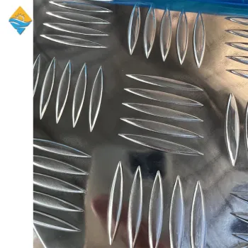 Aluminum Checkered Plate and Sheet Roll Price 1100/1050/1060/3003 Five Bar Embossing Aluminum Coil Fast Delivery