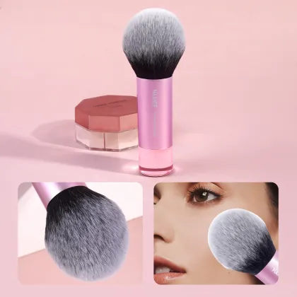 Portable Loose Powder Makeup Brush with Box