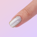 Waterproof flash powder nail tip with pearl