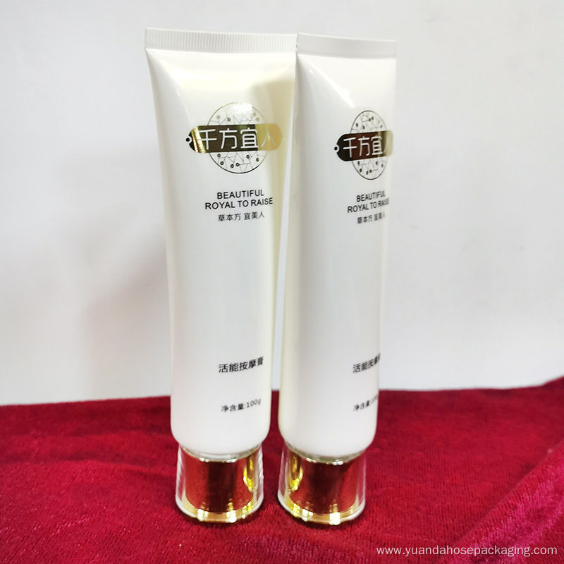 Cosmetic facial cleanser packaging lotion tube