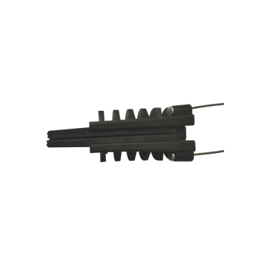 FTTH Optical Fiber Wedge Equipment Clamp Tension Clamp 02 PA6+Stainless Steel Wire Anchor Clamp