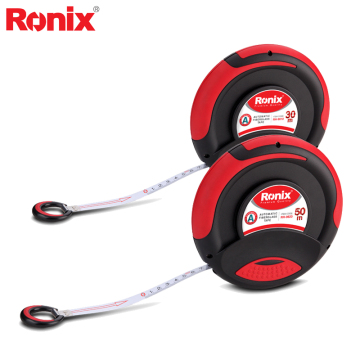 Cinta métrica automática de Ronix Cinta retráctil de medida de la cinta de fibra de vidrio de 30m 50m Modelo RH-9810 / RH-9820