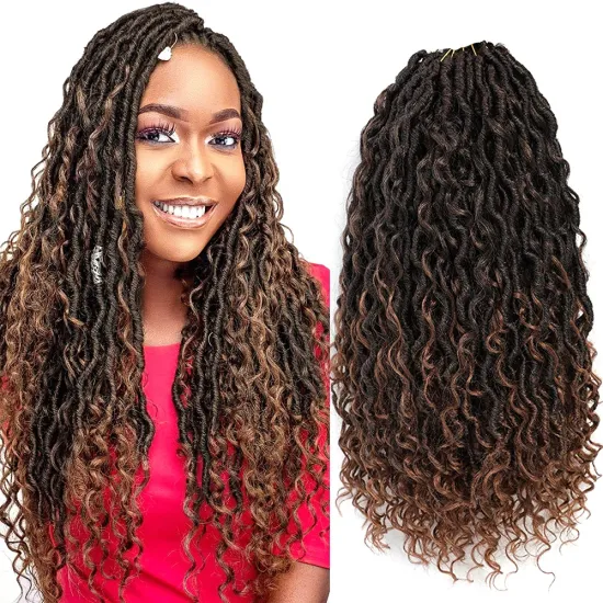 Crochet River Locs Hair 18inches For African Women Goddess Braiding Hair Extension Passion Twist Soft Locs River Locs Hair