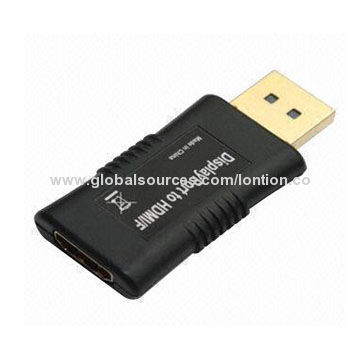 DP to HDMI F Adapter with RoHS, FCC and CE Marks