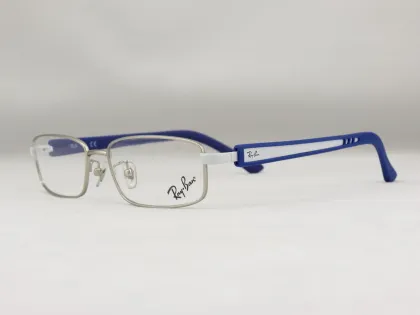 Matte Silver Ray Ban Rb6217 2538 Blue Plastic Eye Glasses Frames For Man 52mm