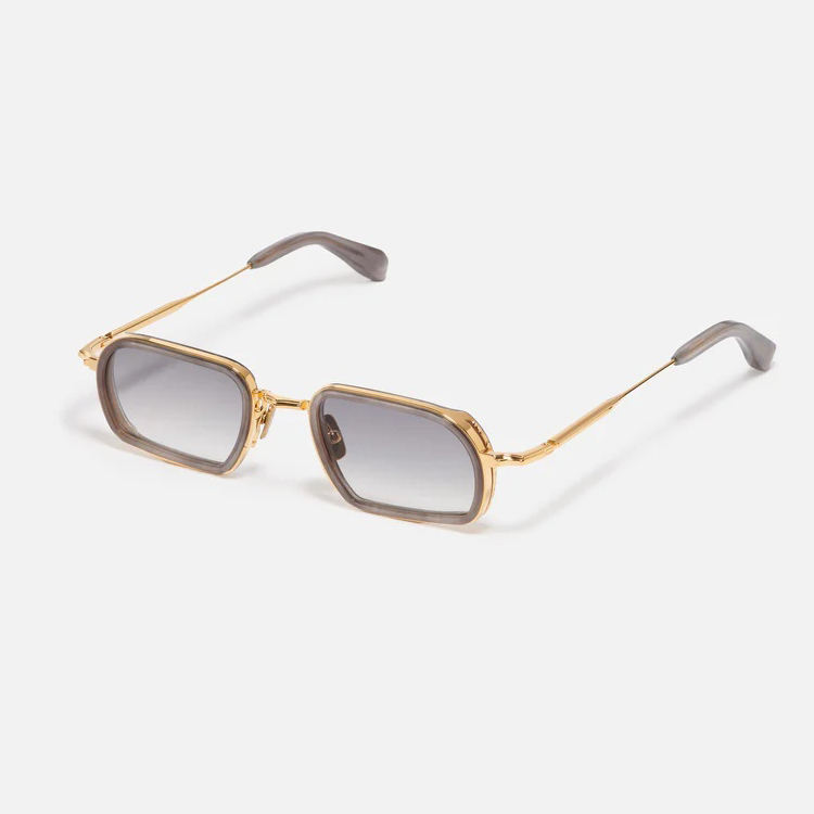 Rectangle Acetate+Metal Frames Sun Glasses