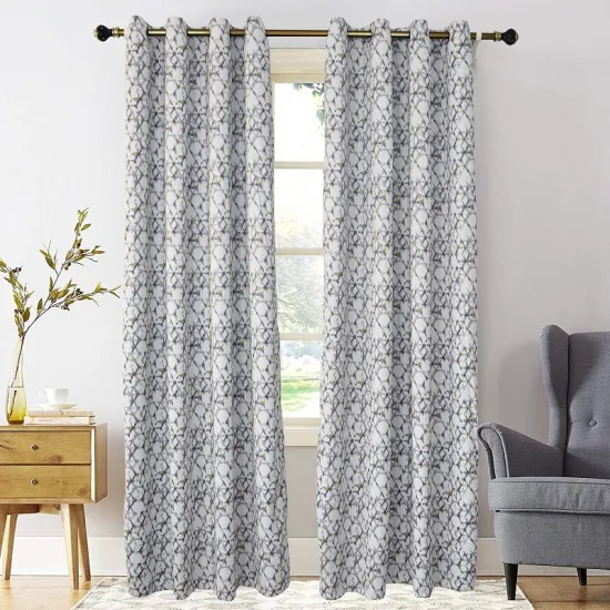 Top 2023 Trend: Nordic Geometric Printed Curtains - Elevate Your Modern Home Decor