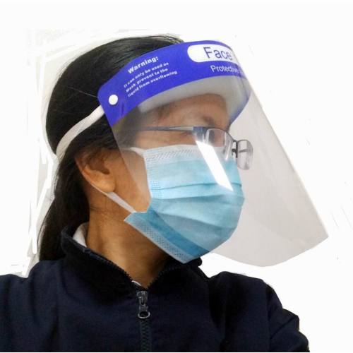 CE PET Plastic Clear Protection Shield Face