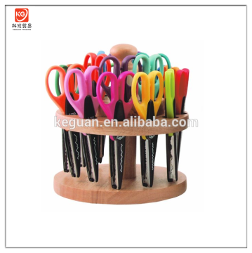 HJ-156 Kraft Edger Rotating Scissor Rack with 18 Scissors
