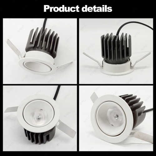 Kereskedelmi süllyesztett downlight reflektorfény alumínium foltfény