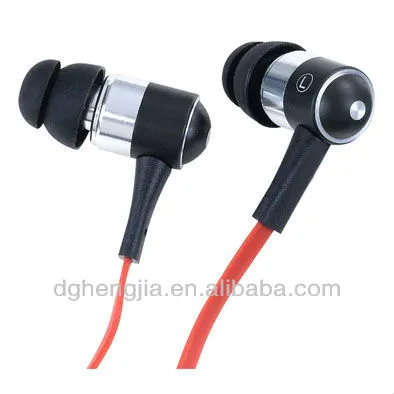 Brand new flat cable metal earphone
