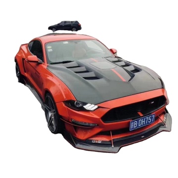 Kohlefaserabdeckung für Ford Mustang - GTSS Transparent Style Hood &amp; Motor Hatch