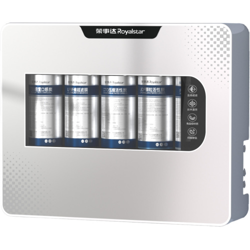 Ventana transparente del purificador de agua UF de plata de 5 etapas