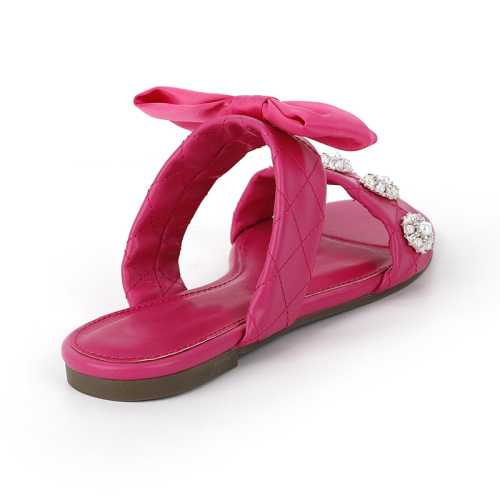 Elegant Bow Embellished Flats