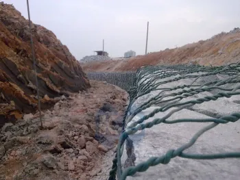 Customized Hexagonal Wire Mesh Bridge Protection Water And Soil Protection,retaining Wall