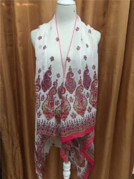 2016 new design silk scarf FY-CH057