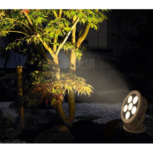 Led garden landscape light 6*7W waterproof