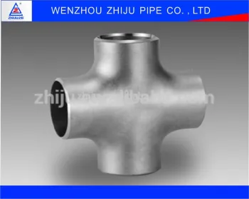 ZHIJU 304 316 Stainless Steel Cross DN32 Pipe Fitting